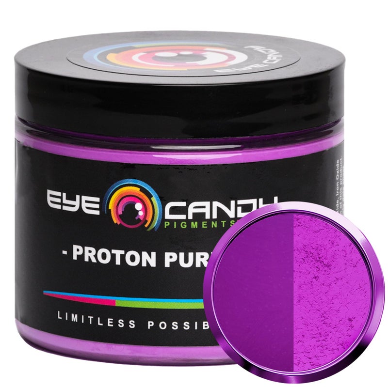 Eye Candy Pigments Premium Mica Powder - Proton Purple (50gr) - for Epoxy, Resin, Soap, Paint, Woodworking, Acrylic Pouring, Bath Bombs, Fishing Lures - DIY Arts and Crafts Additive - Image 1